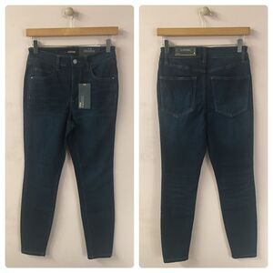 Charlotte Russe Refuge Dark Wash Blue High Rise Skinny Jeans Size 4 NWT